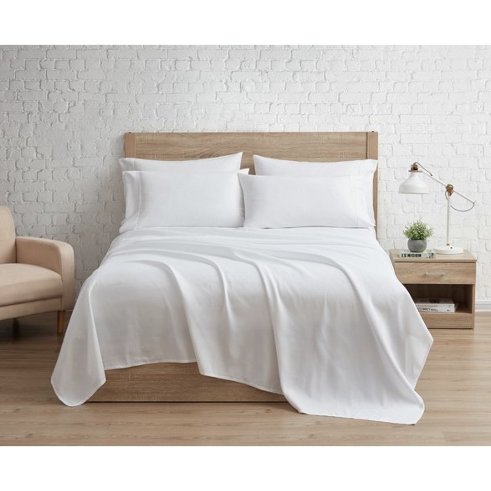 SERTA So Soft Solid FULL Sheet‎ Set 6 Pieces WHITE Amazingly Soft NEW in PACKAGE